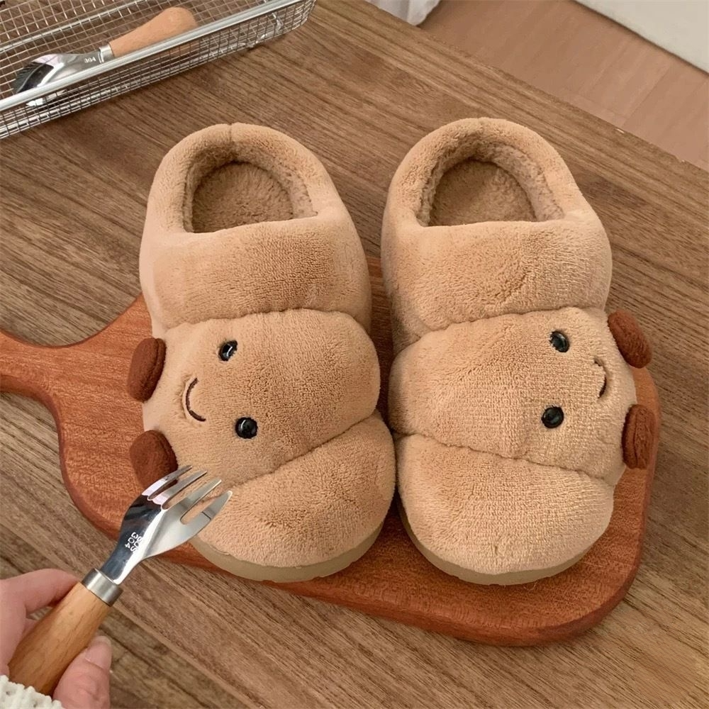 The Cozy Croissant Slippers