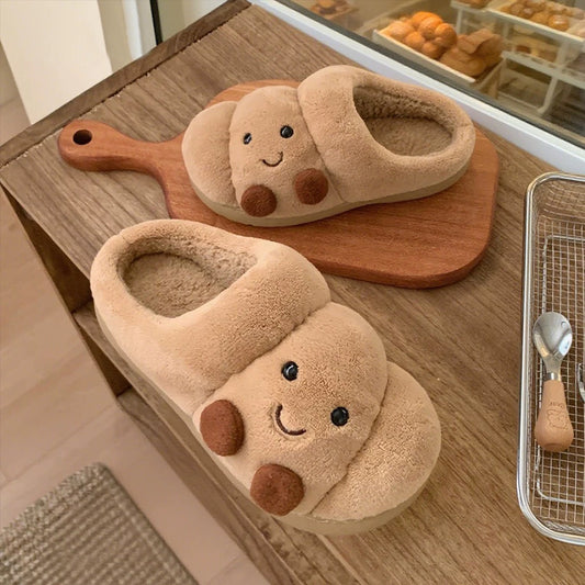 The Cozy Croissant Slippers