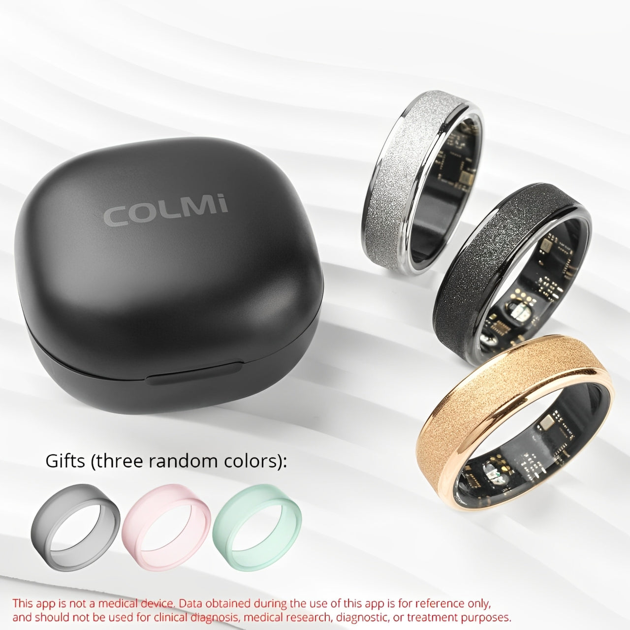 Health & Sleep Smart Ring - With Charging Case