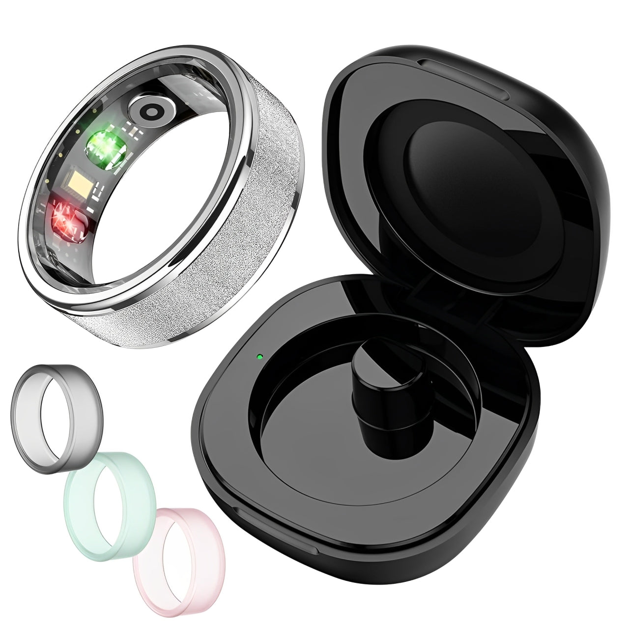 Health & Sleep Smart Ring - With Charging Case