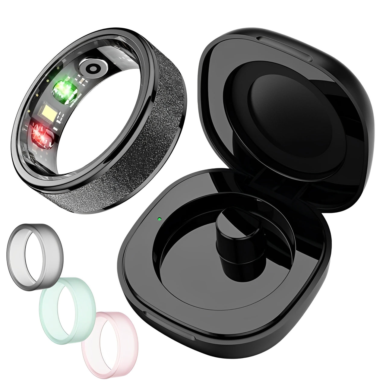 Health & Sleep Smart Ring - With Charging Case